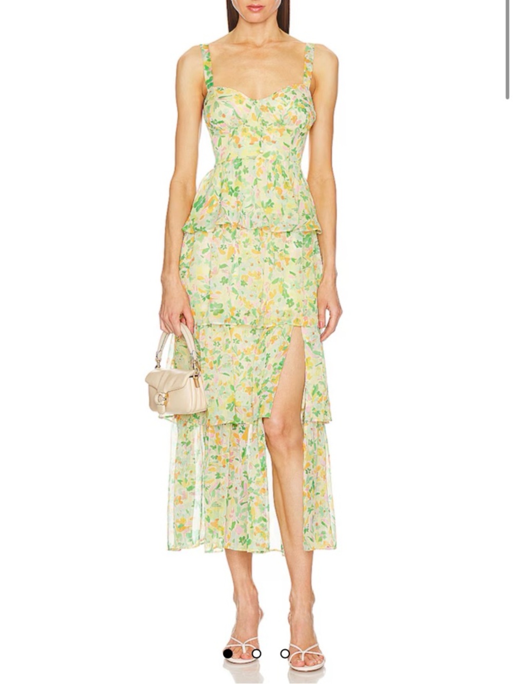 Midsummer Dress in Yellow Green Multi
ASTR the Label